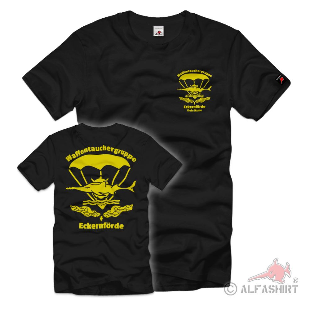Waffentauchergruppe Eckernförde Personalisiert Kampfschwimmer T-Shirt #40998