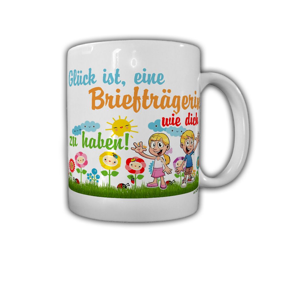 Glück ist eine Briefträgerin wie dich zu haben Post Geschenk Kaffee #27340