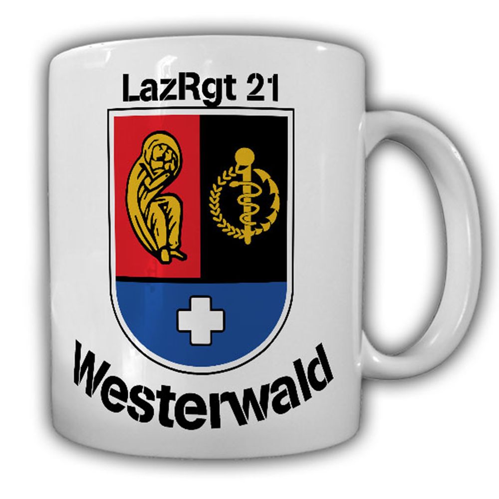 LazRgt 21 Westerwald Rennerod Sanitäter Bundeswehr Abzeichen Tasse #13544 