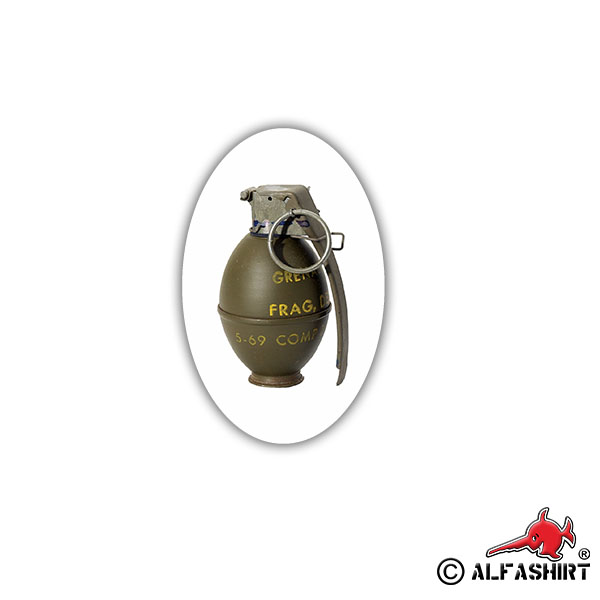 Sticker grenade bomb explosive throw grenade 7x7cm A1702