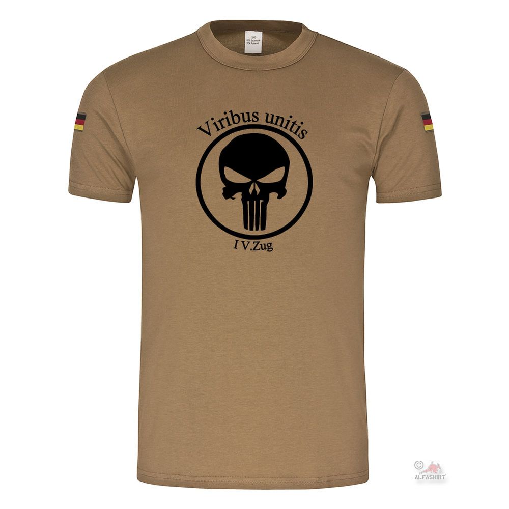 Viribus Unitis 4 Zug Scharfschützen Einheit Abzeichen BW Tropenshirt #18802
