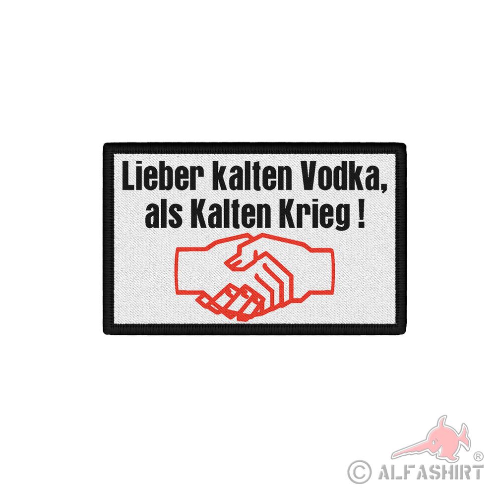 Patch Better cold vodka than cold war East West Nato Russia #39683