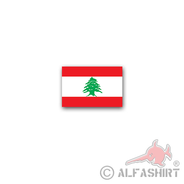 Aufkleber/Sticker Libanon Flagge Republik Staat Vorderasien Beirut 11x7cm A3000