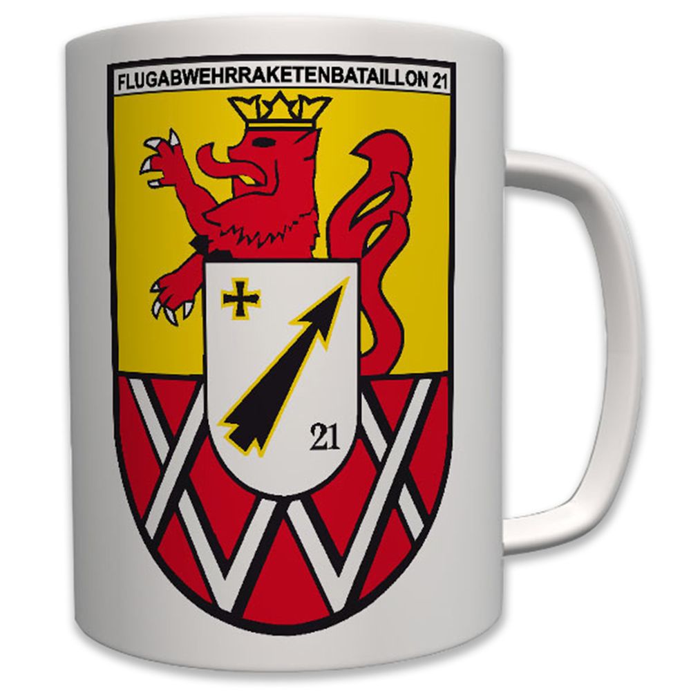 FlaRakBtl 21 Bundeswehr Wappen Flugabwehrraketenbataillon - Tasse #7779