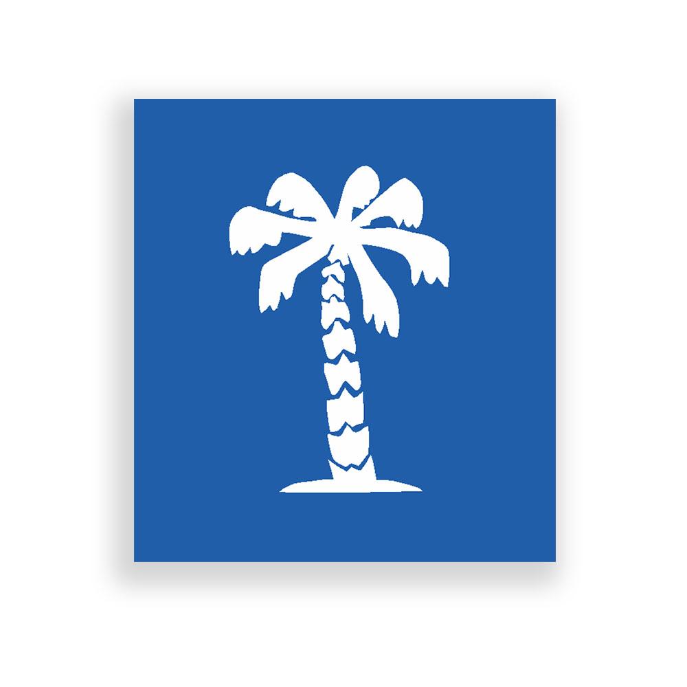 Lackierschablonenaufkleber Afrika Palme Typ41 Afrikakorps Erwin 10x7cm #A3691