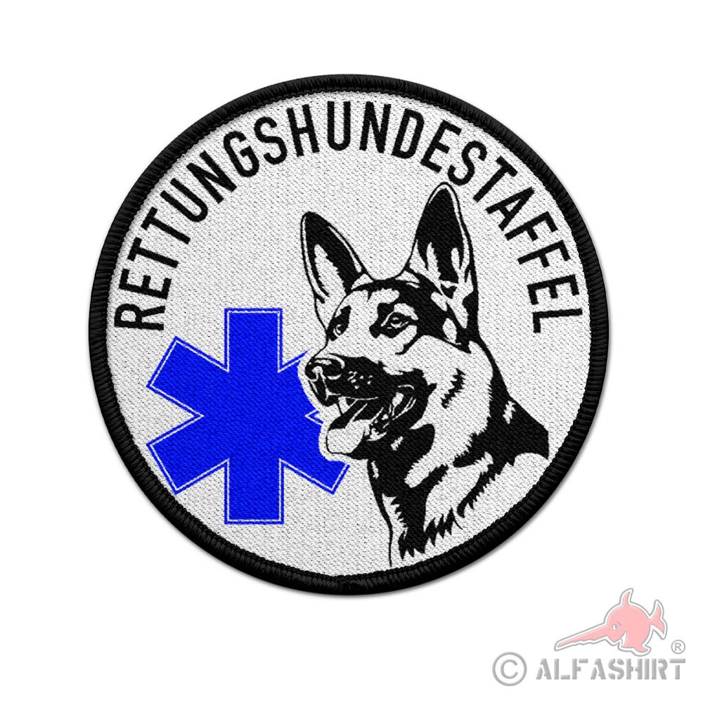 Patch Rettungshundestaffel Rettungs-Hund Einheit Katastrophenschutz Hunde #38810