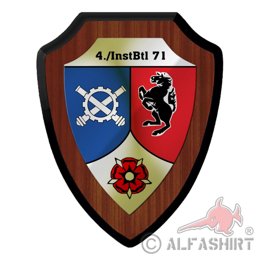 Coat of arms shield 4 InstBtl 71 repair battalion Dülmen Bundeswehr #39758