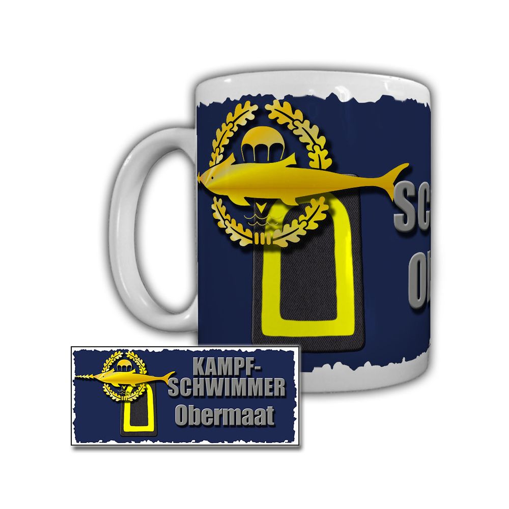 Tasse Kampfschwimmer Obermaat Eckenförde Ubootgeschwader Bundeswehr #29255