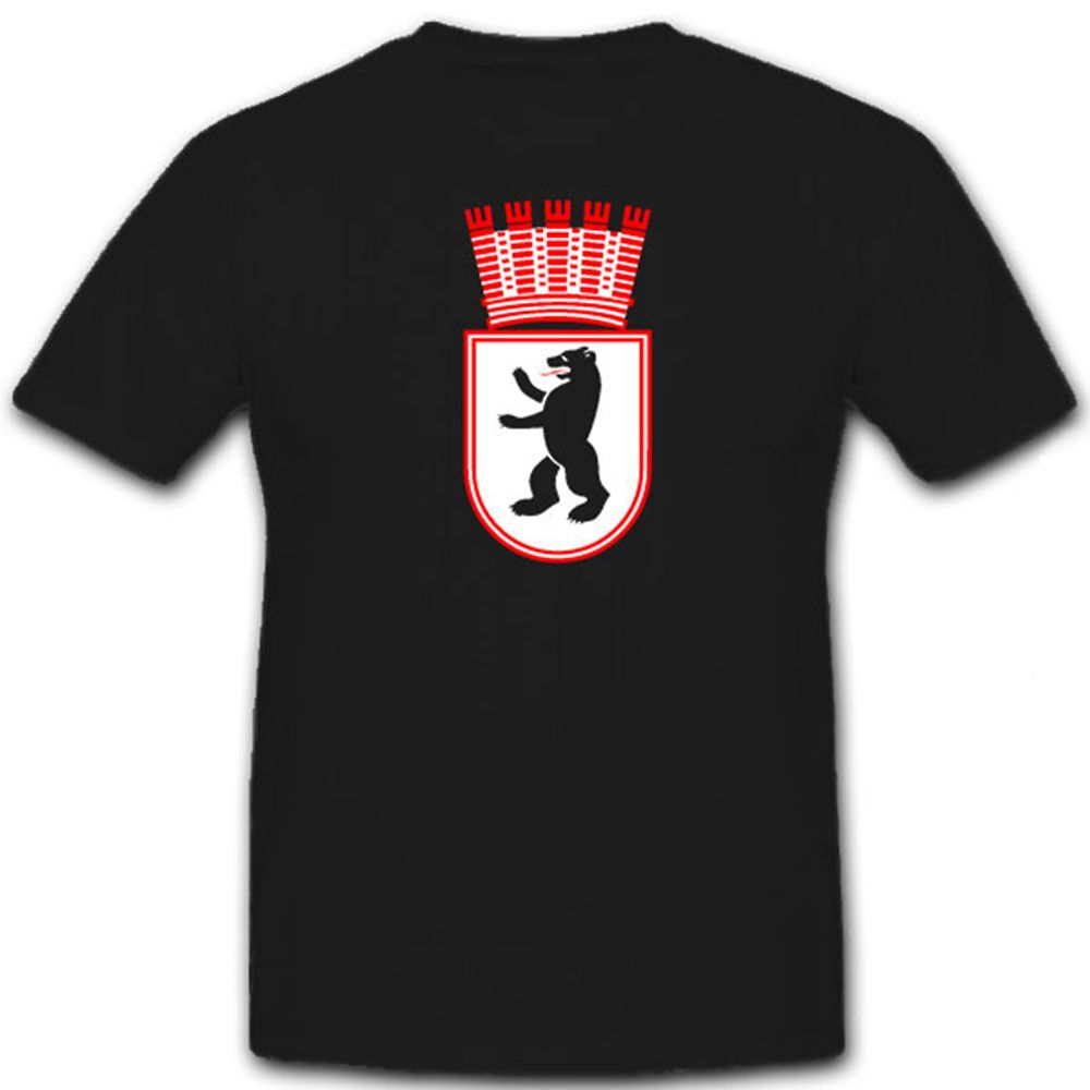 East Berlin Coat of Arms Capital Bear Badge DDR Germany Emblem T Shirt # 12277