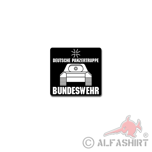 German Panzertruppe Sticker Sticker Bundeswehr Landwehr 7x7cm # A4201