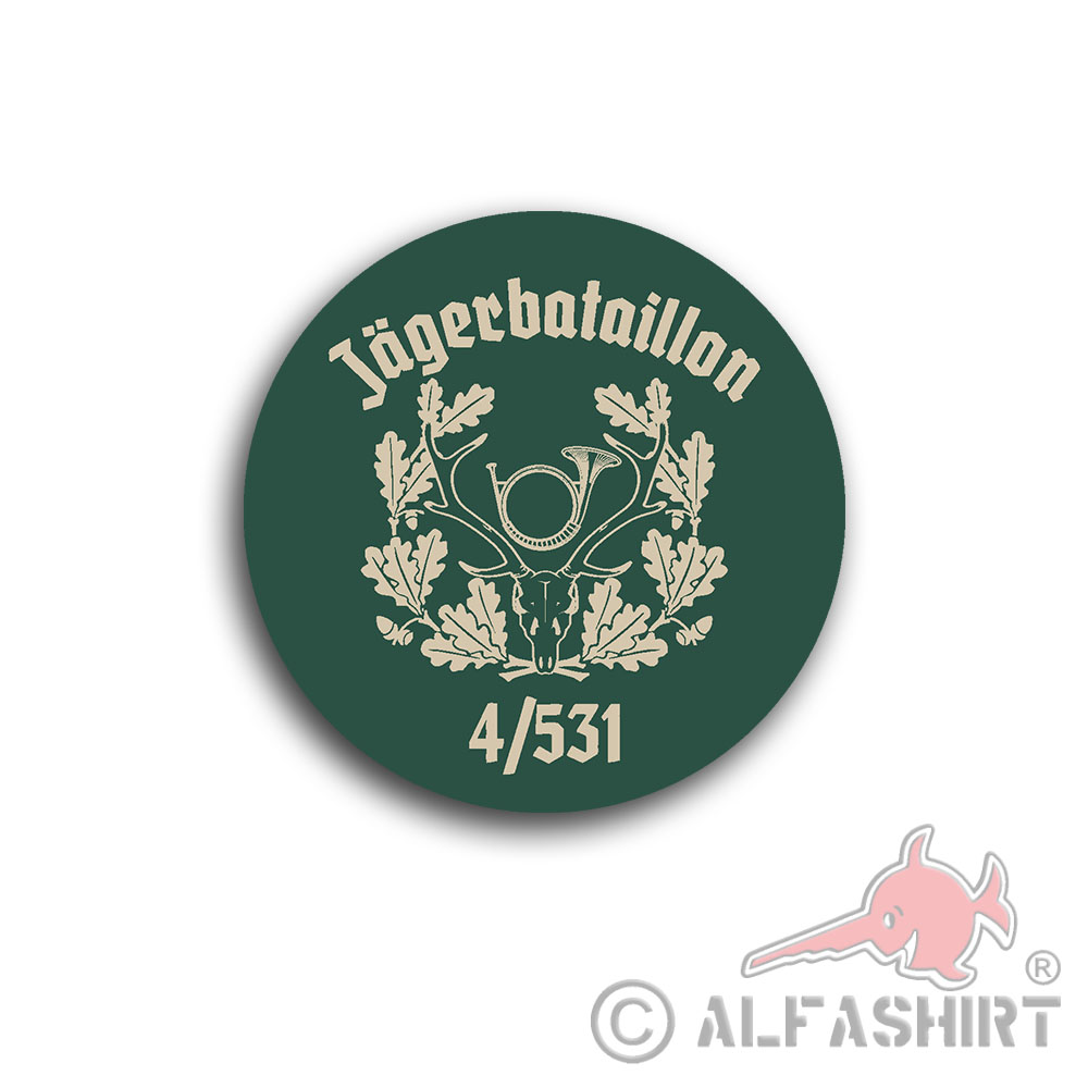 Aufkleber  4 JgBtl 531_Westfalen-Kaserne Ahlen Bundeswehr Heer ab 7cm #A5773