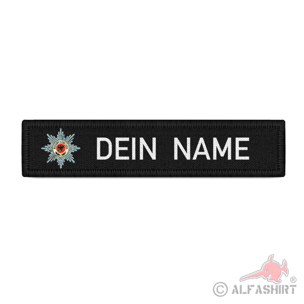 Namensschild Patch Feldjäger MP Stern Bundeswehr schwarz #40166
