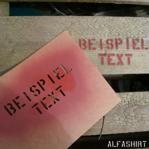 Oil carton Text request Painting stencil Stencil Paint varnish Spray # 31799