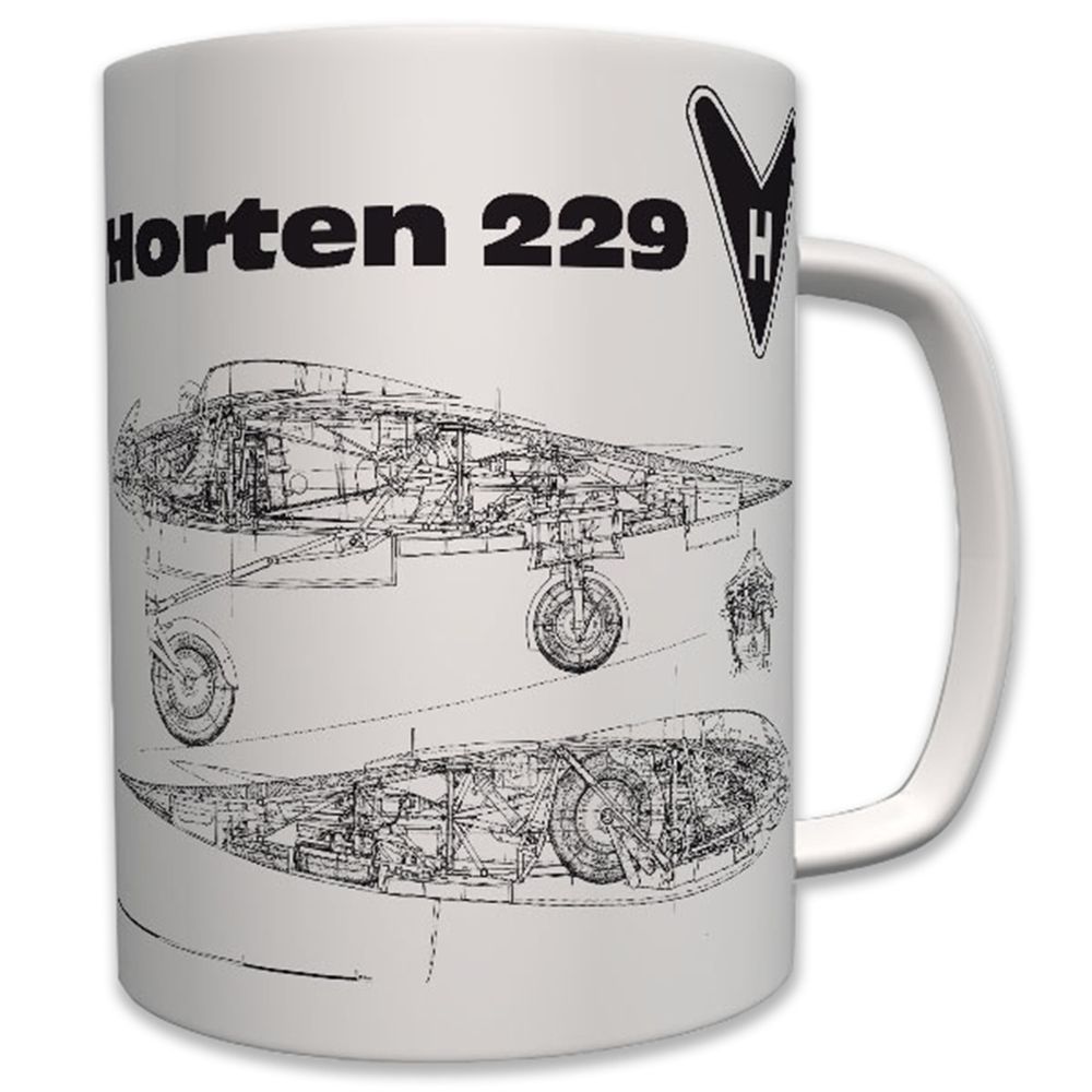 Horten 229 Nurflügler Luftwaffe H IX stealth bomber Flugzeug LW - Tasse #6230 