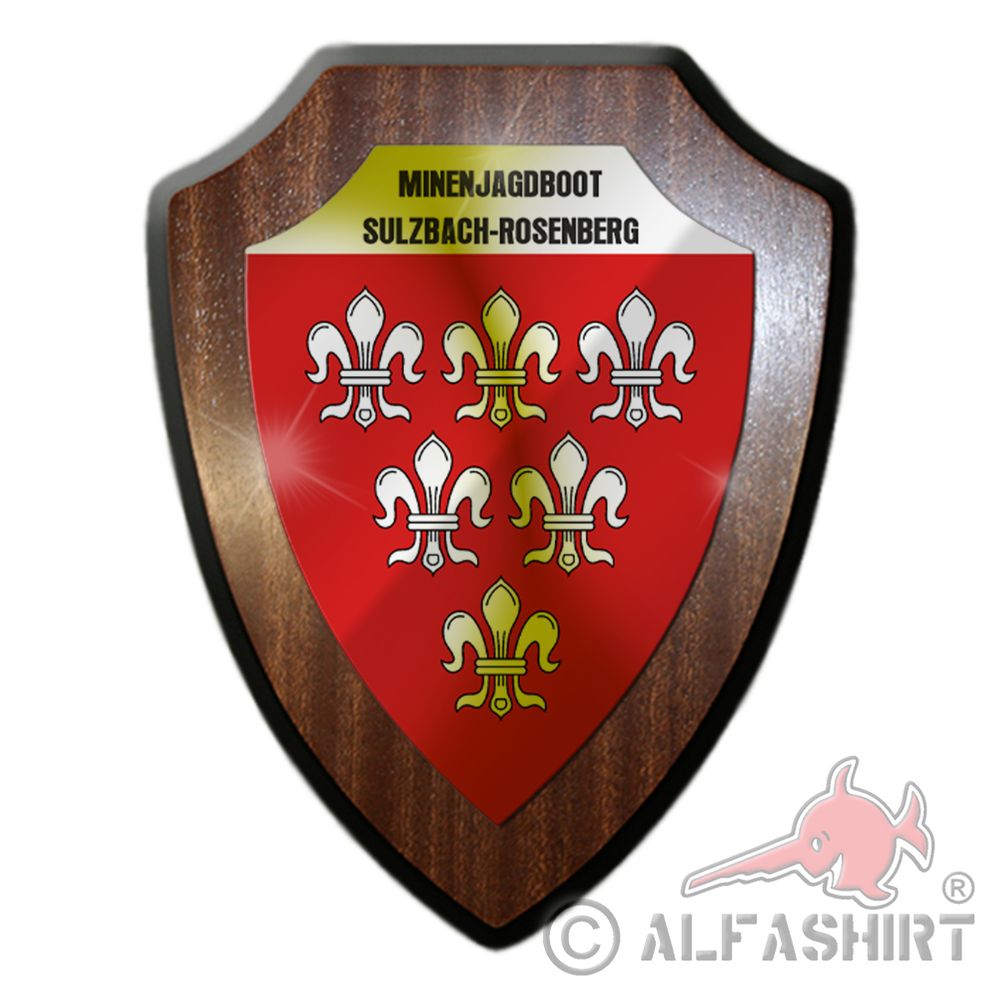 Wappenschild Minenjagdboot SULZBACH-ROSENBERG Wappen Abzeichen Andenken #36019