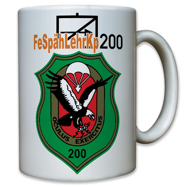 FeSpähLehrKp 200 Fernspählehrkompanie 200 Oculus exercitus Tasse #9124