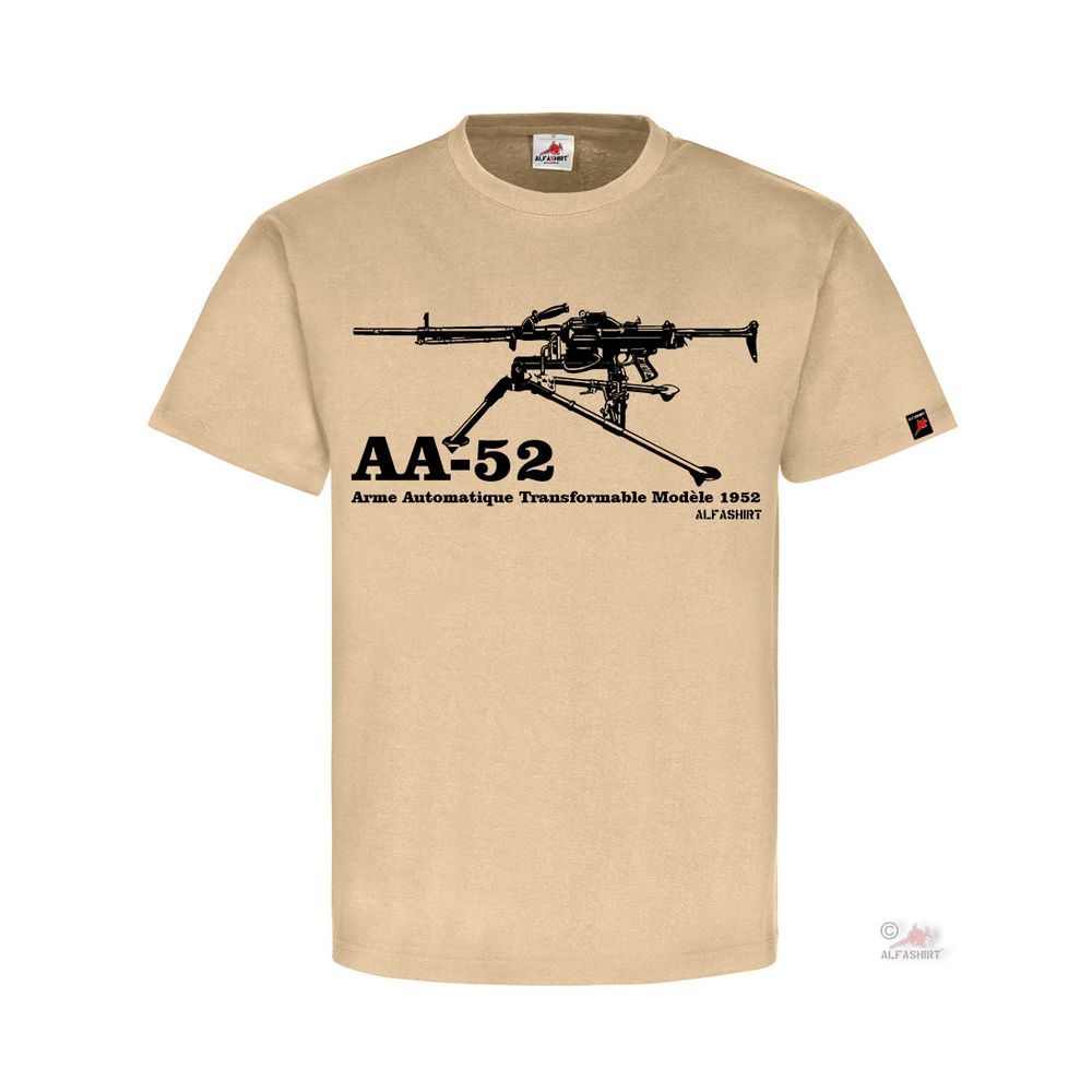 AA-52 Arms Automatique Transformable 1952 MG Machine Gun NF1 T-Shirt#31566
