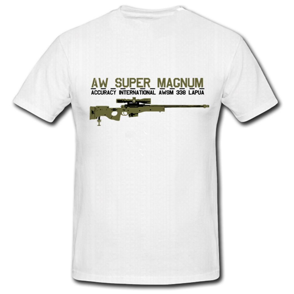 AWSM 388 Lapua Scharfschützengewehr Gewehr AW Super Gewehr- T Shirt #7186
