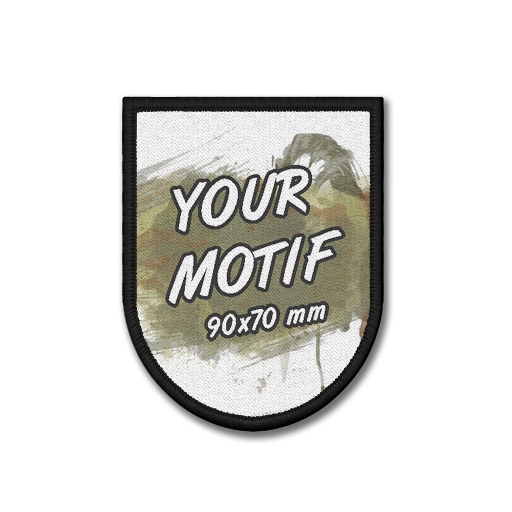 Patch Halbrund mit deinem Motiv #39563