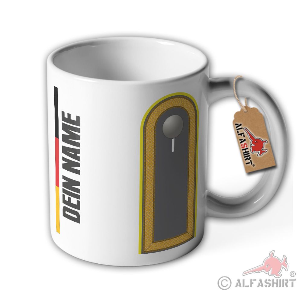 Tasse Stabsunteroffizier Heer Bundeswehr Schulterstück Dienstgrad #39306