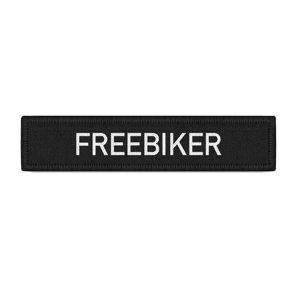 Patch Namensschild Freebiker Motorrad-Fahrer Free Abzeichen Kutte Jacke #30083