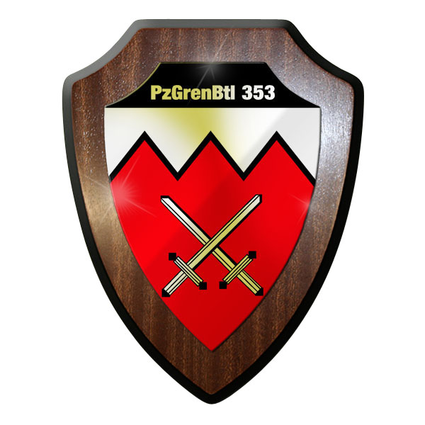 Wappenschild - Panzergrenadier Bataillon 353 PzGrenBtl Bundeswehr #8987