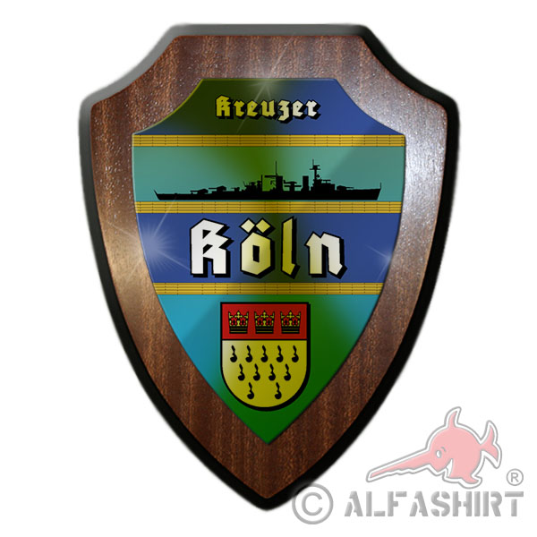 Wappenschild Kreuzer Köln  Königsberg-Klasse Marine Wappen Schiff #12065