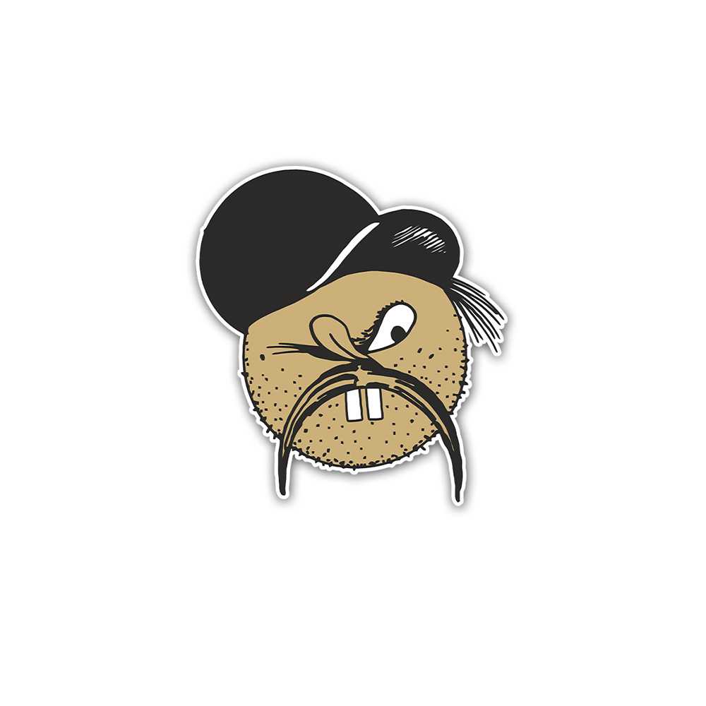 Sticker coal thief portrait energy thief coal thief 10x10cm A6032