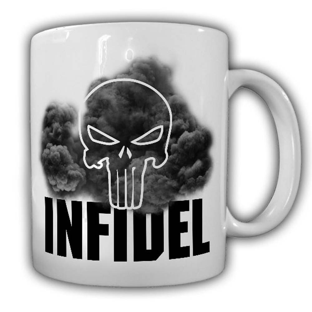 Tasse INFIDEL Skull Army Bundeswehr USA ISAF Veteran #22954
