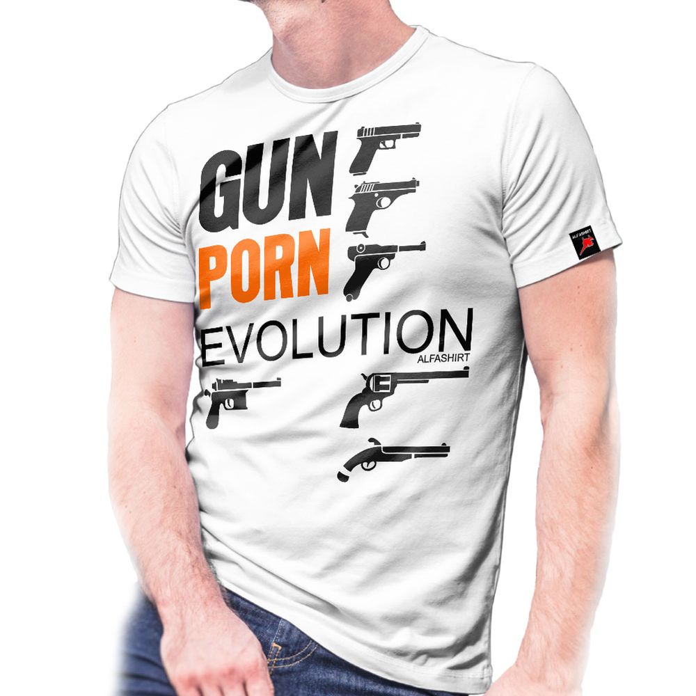 Gun Porn Evolution Pistole c96 P08 Revolver Vorderlader Wumme T-Shirt #30584
