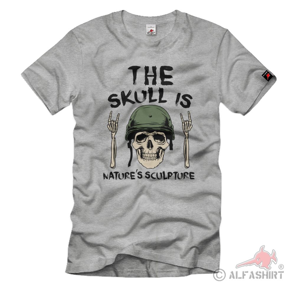 The skull is nature's sculpture Natur Schöpfung - T Shirt #40232