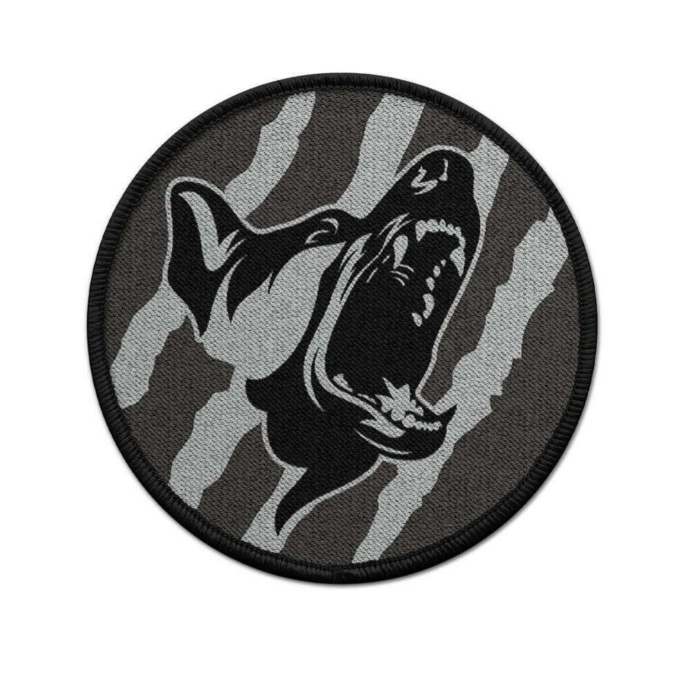 Patch black grey dog squad police German Shepherd DSH camouflage #16885