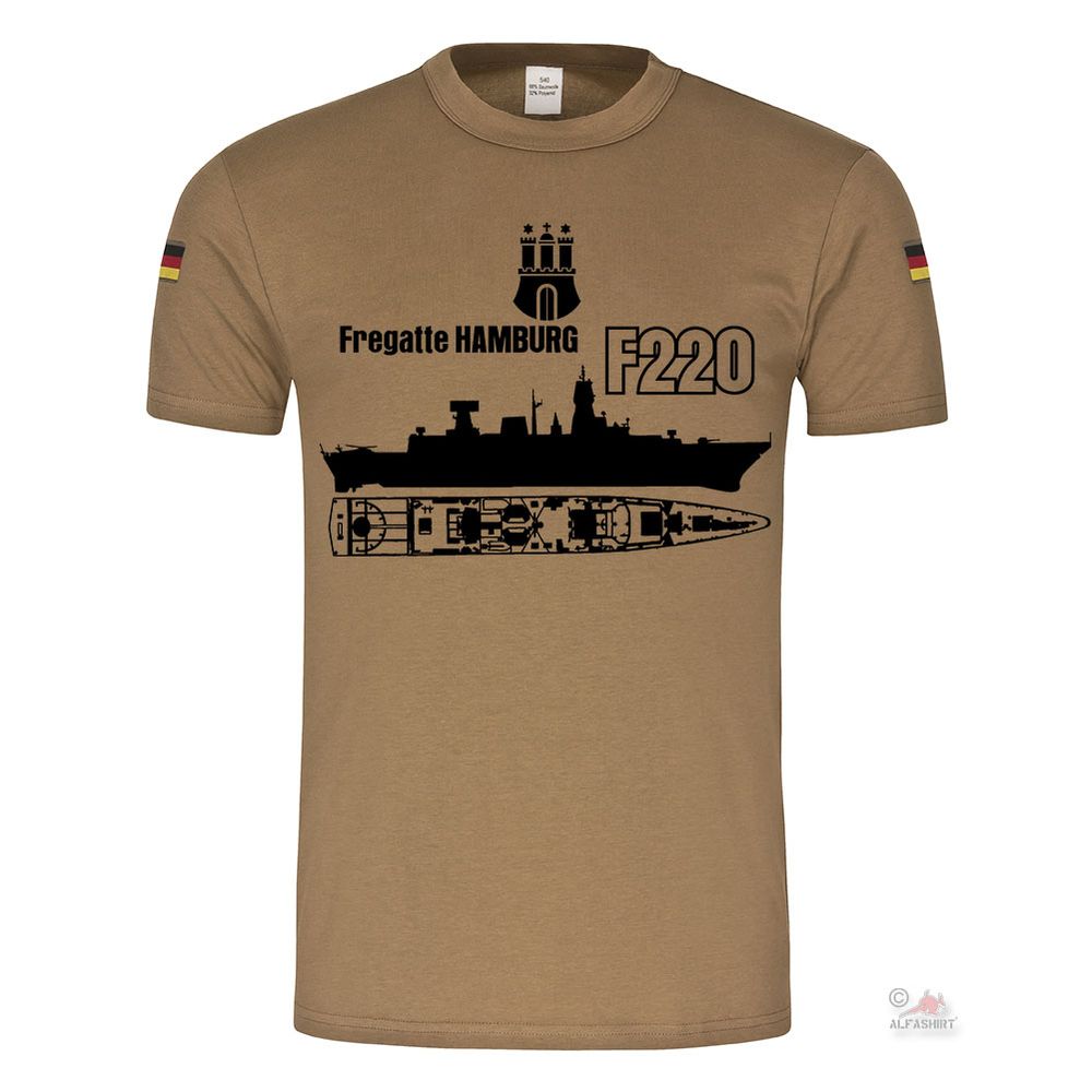 BW Tropen Frigate Hamburg F220 DRAB Federal Navy Navy Tropical Shirt # 18631