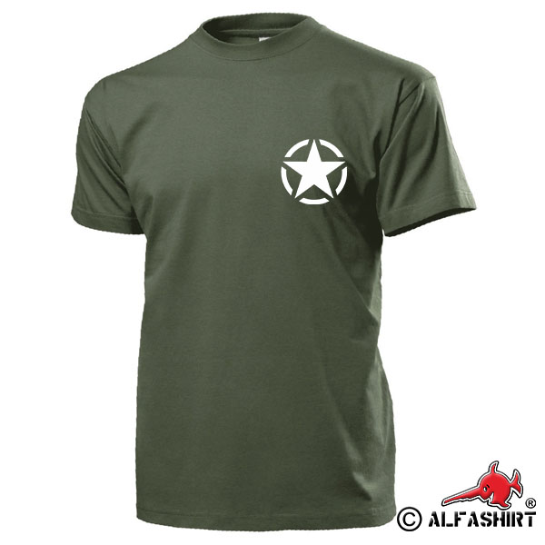 Allied Star Us Army Stern Amerika Vereinigte Staaten GI Symbol - T Shirt #15480