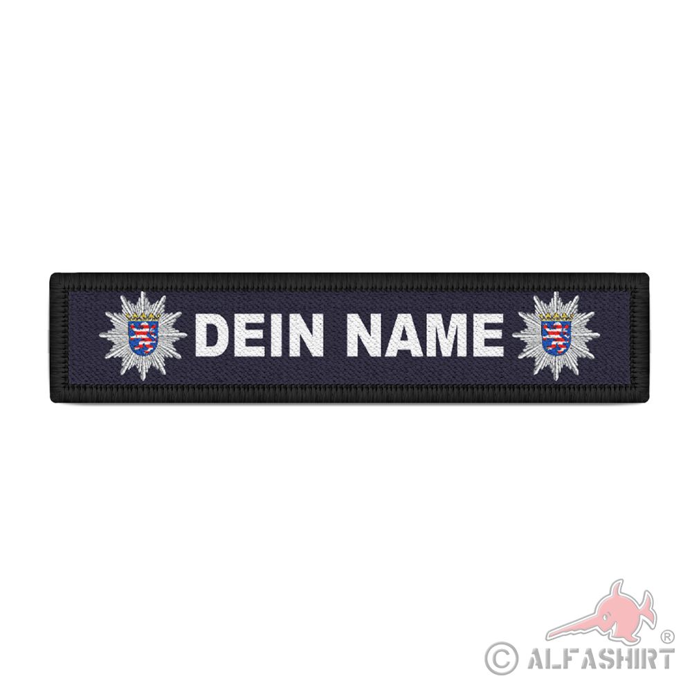 Patch Namens-Schild Polizei Hessen Typ 2  Streifen Namen Uniform#38207