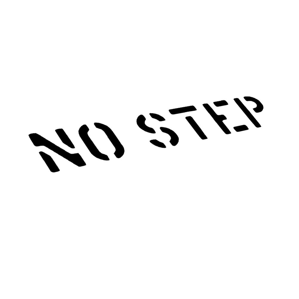 No Step Stencil Sticker Bundeswehr Military 5x28cm # A5124