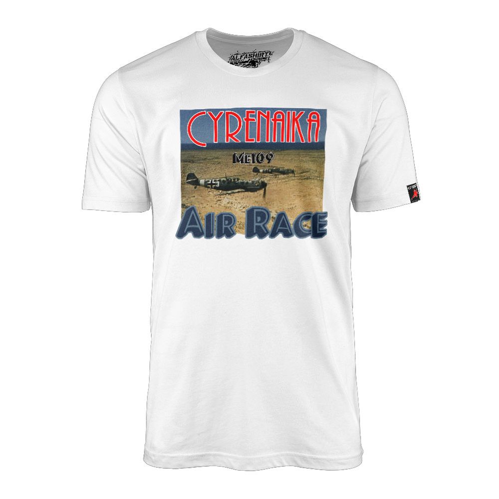 Cyrenaika Me109 Air Race Luftwaffe Afrika-Korps WW2 Race T-Shirt # 34579