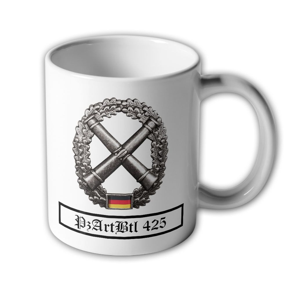 Tasse PzArtBtl 425 Barettabezeichen Artillerie BW Bundeswehr #37403