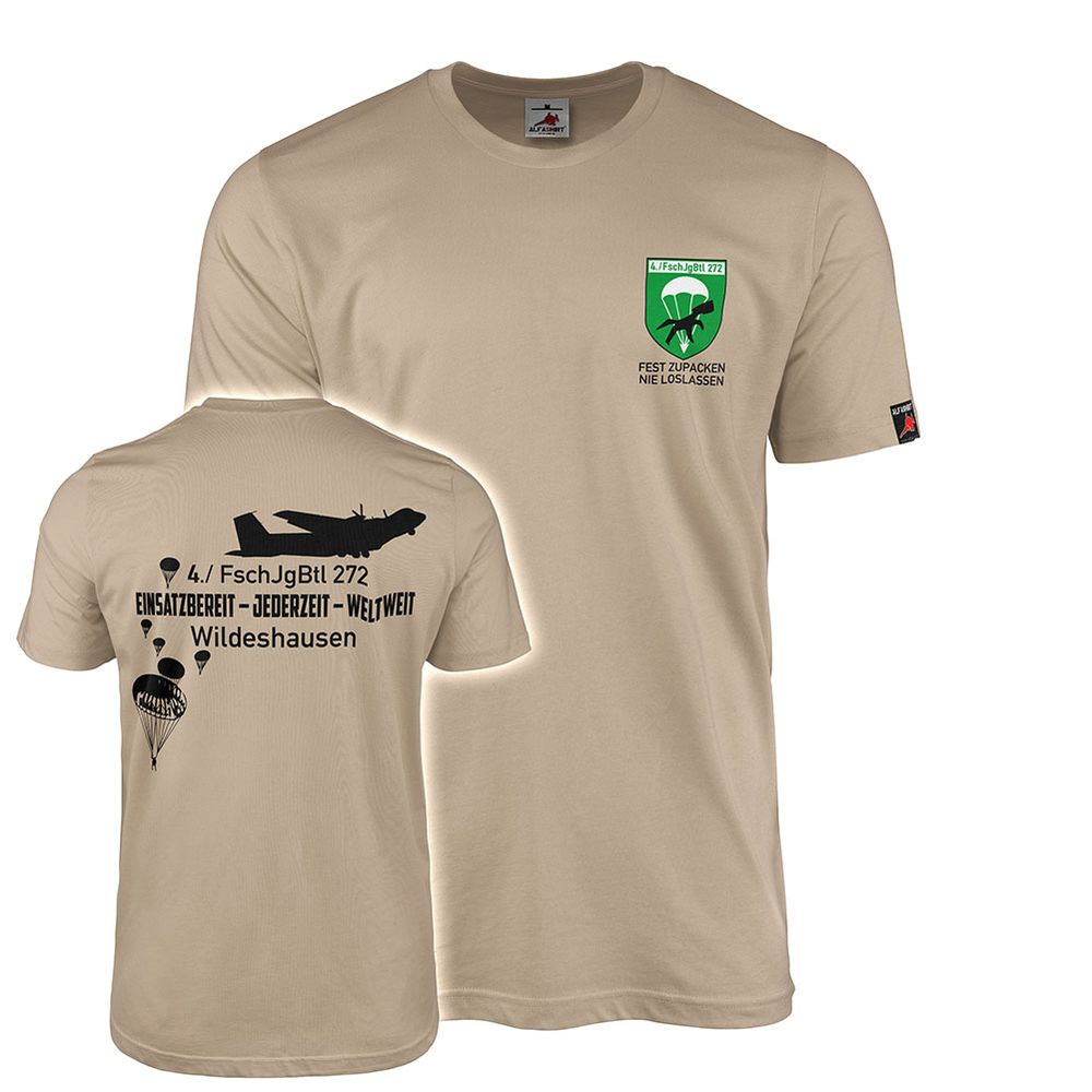 4 FschJgBtl 272 Wildeshausen Bundeswehr Paratrooper Company T-Shirt#46814