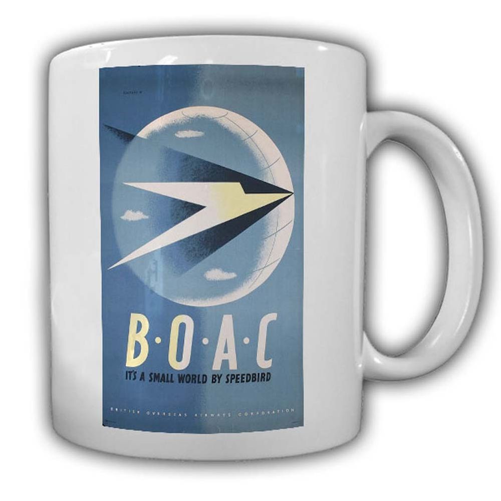 Tasse BOAC British Overseas Airways Corporation Kaffee Becher #24006
