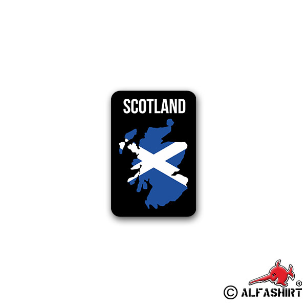 Aufkleber/Sticker Scotland Schottland Alba Edinburgh Land Umriss 5x7cm A2585