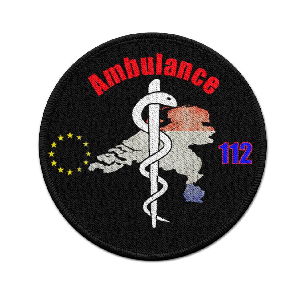 Ambulance 112 Netherlands Reddingsdienst Notaris Redding Hulp Patch # 34052