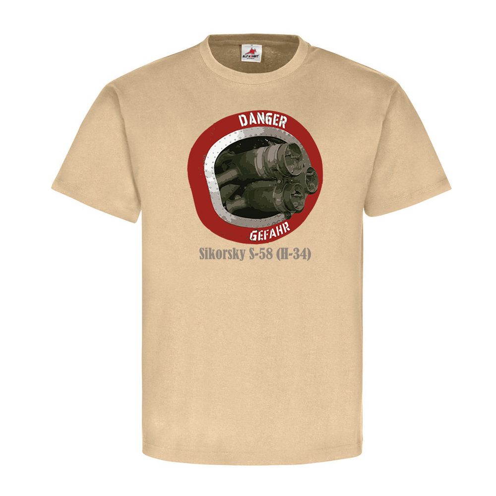 Sikorsky S-58 H-34 Auspuff Transport-Hubschrauber Heeresflieger T-Shirt#23760
