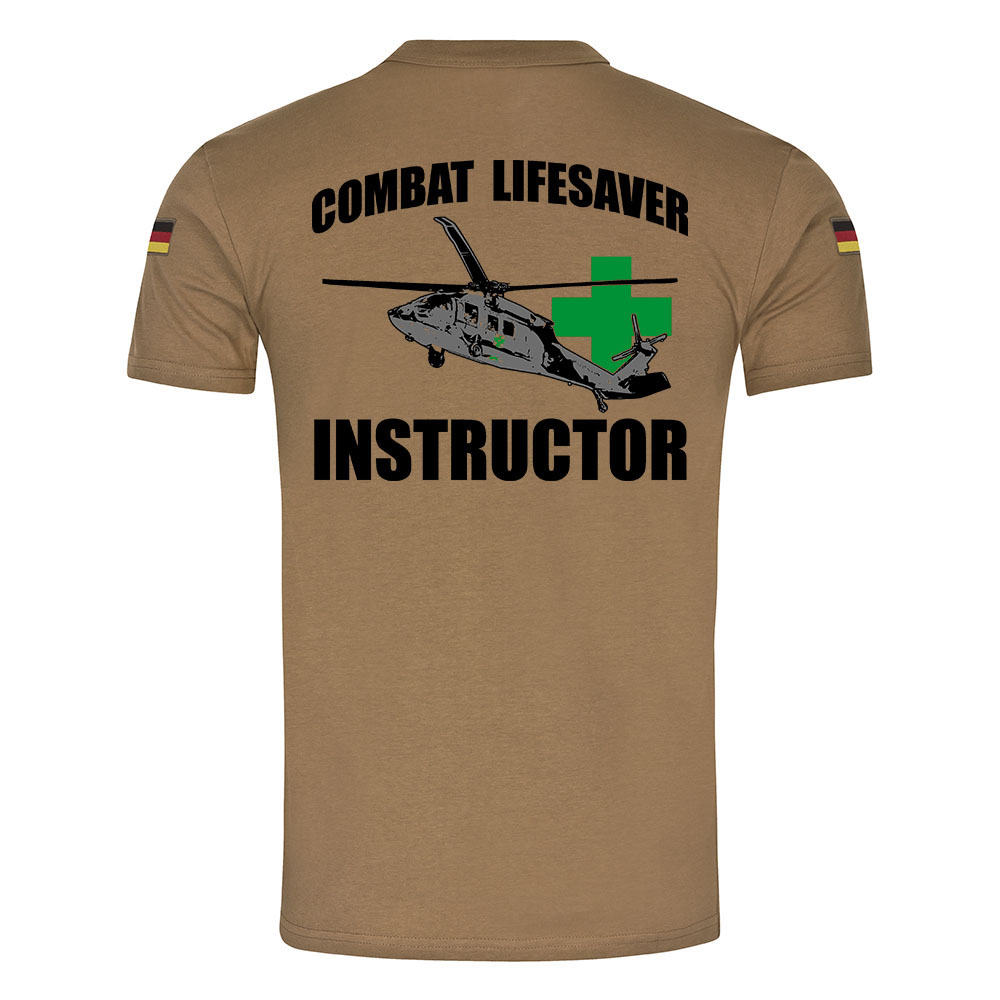 Combat Lifesaver Instructor Instructor Paramedic First Responder BW Tropical Shirt # 17560