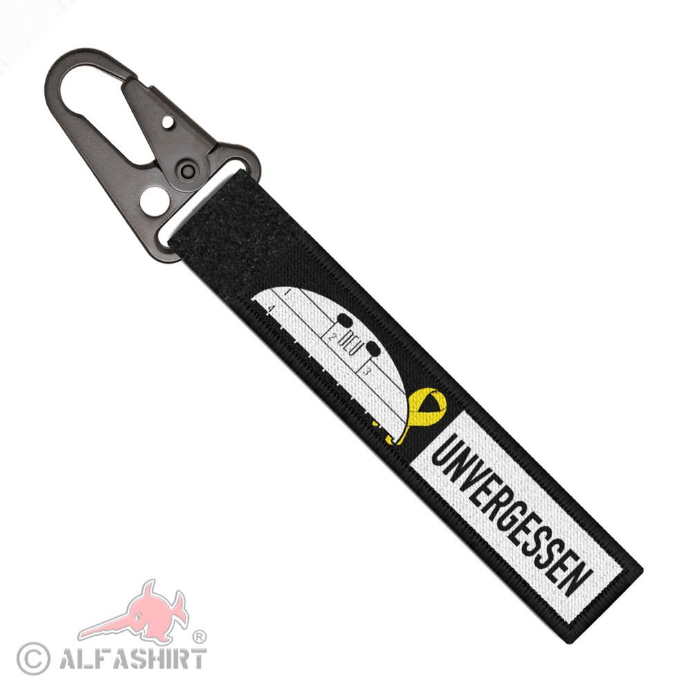 Tactical Schlüsselanhänger UNVERGESSEN Keyholder Gedenken #43293