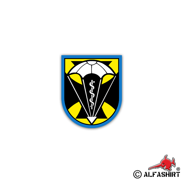 Sticker LLSanKp 260 Airborne Assistance Battalion 6x7cm A2176