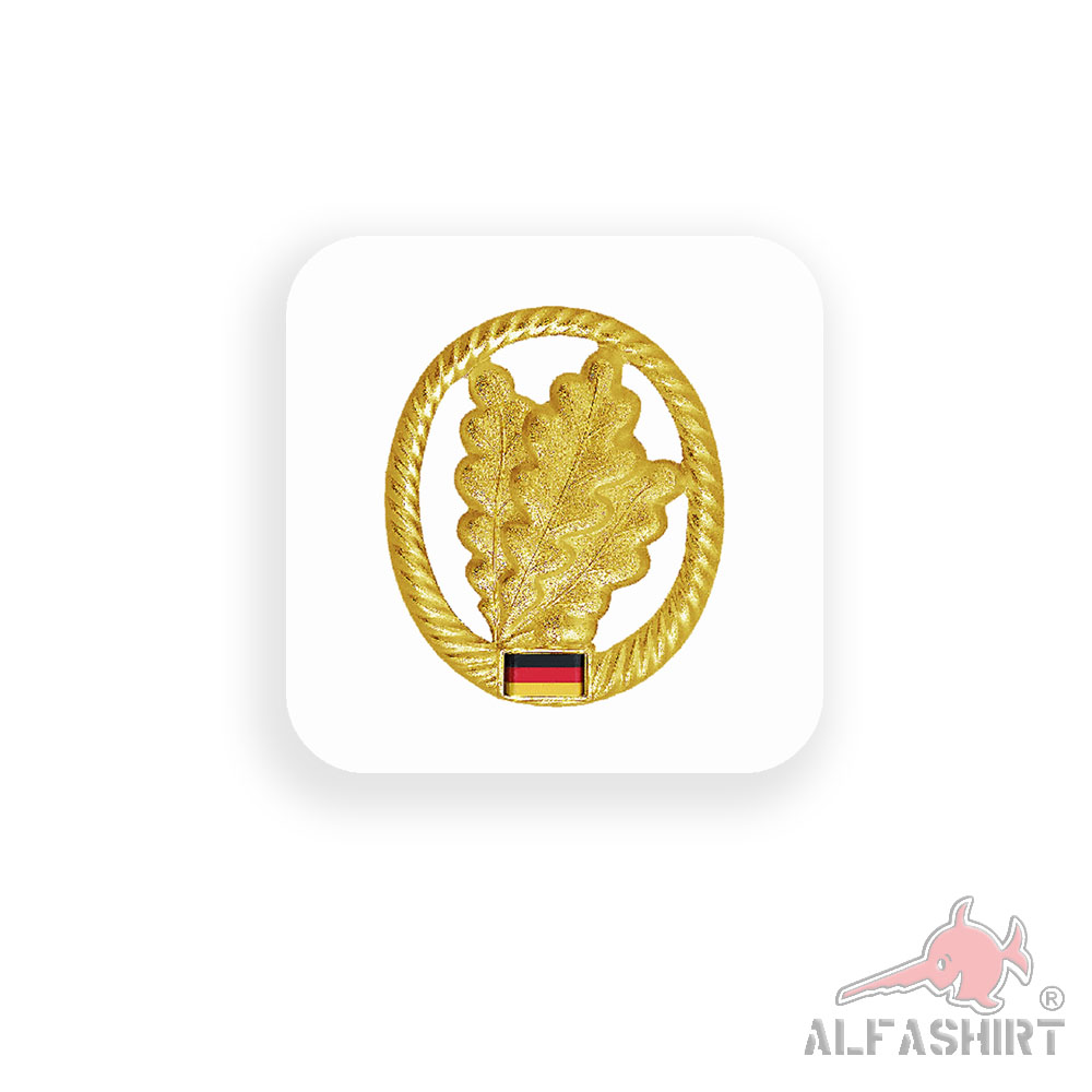 Aufkleber/Sticker Barettabzeichen Jäger Jägertruppe Heer Streitkraft 7x7cm A2453