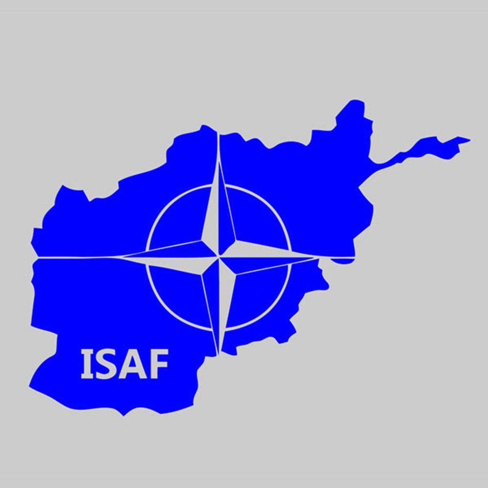 Sticker ISAF NATO Afghanistan Foreign Operations AGF 10x7cm # A068