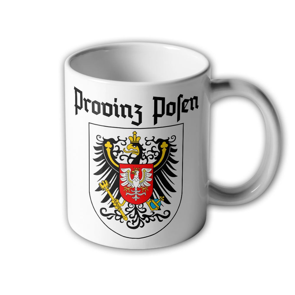 Tasse Provinz Posen Piastenadler Adler Wappen Abzeichen Heimat #33177