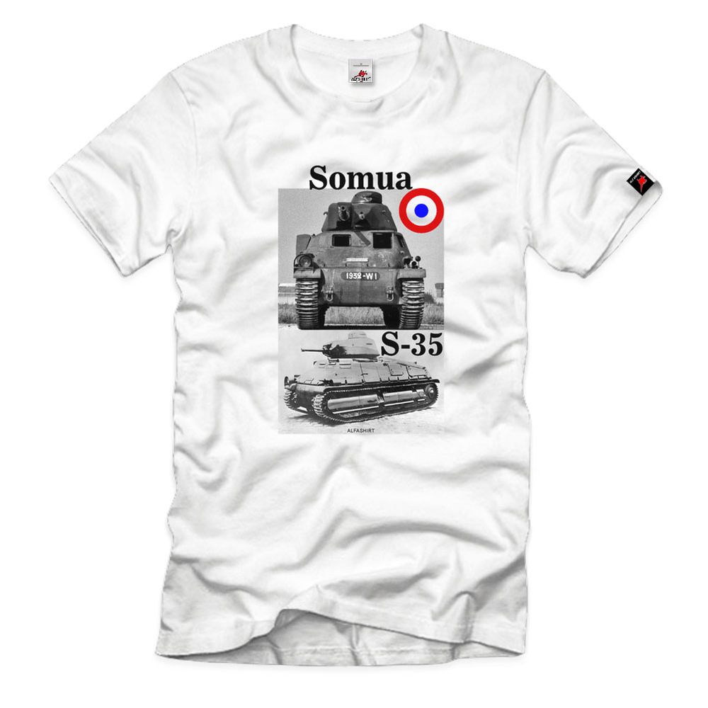 Somua S-35 medium French main battle tank Panzer Frankreich T-Shirt # 32700